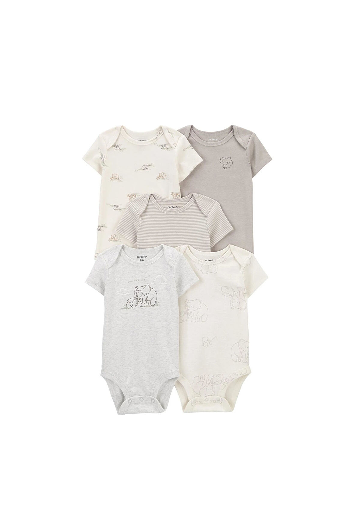 Carter's Bebek Body Set Kısa Kollu 5'li Paket