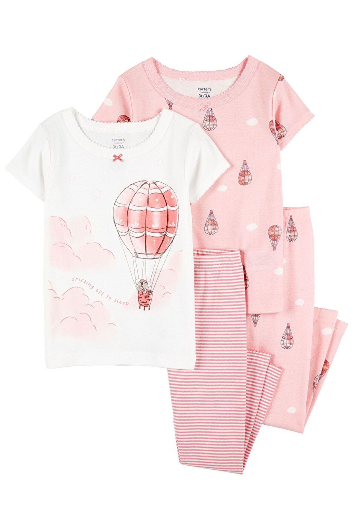 Carter's Küçük Kız Çocuk Pijama Set 4'lü Paket 2S379910