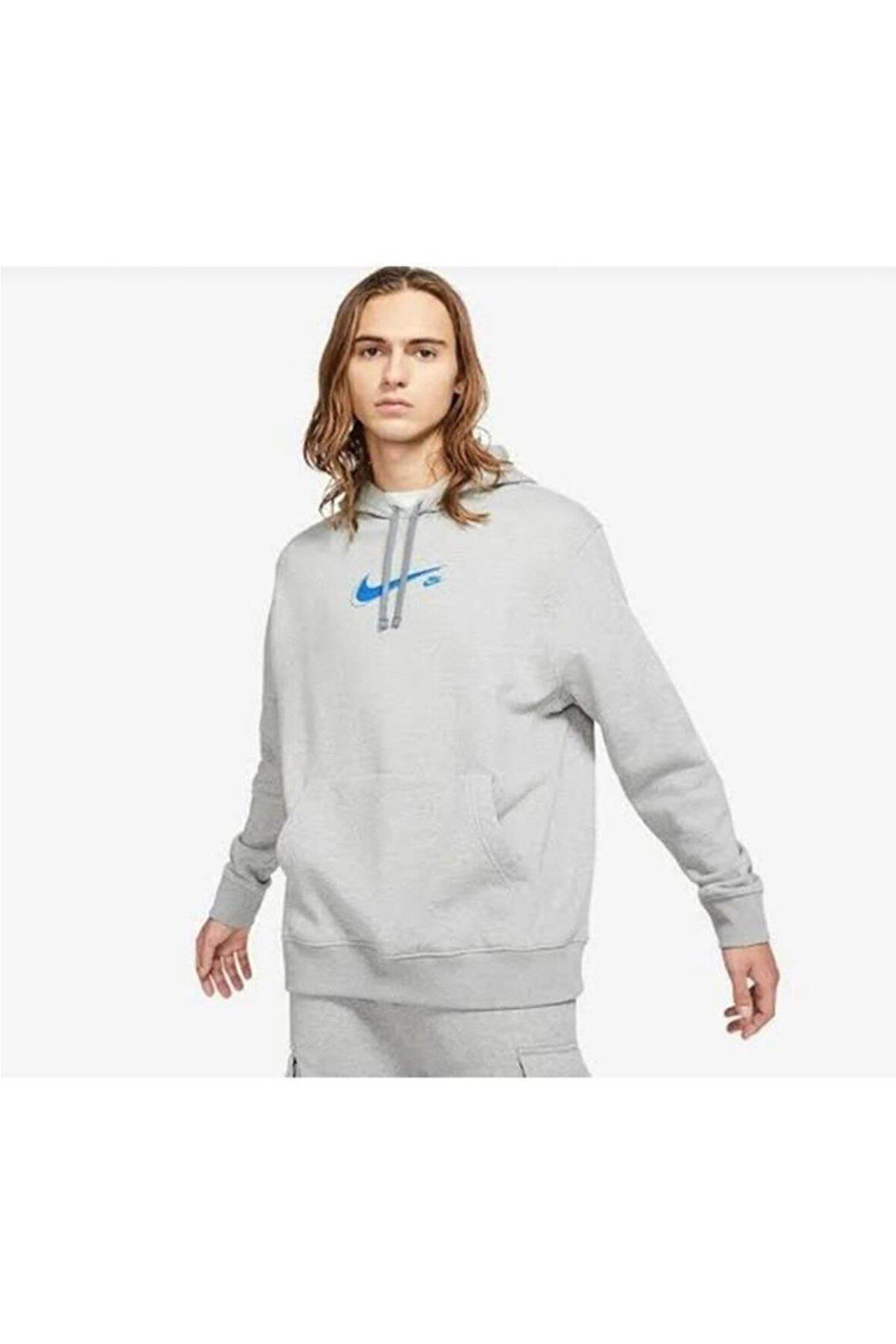 Nike Mens Homme SPTCAS/SPTLSR Hoodie Sweatshirt Gri