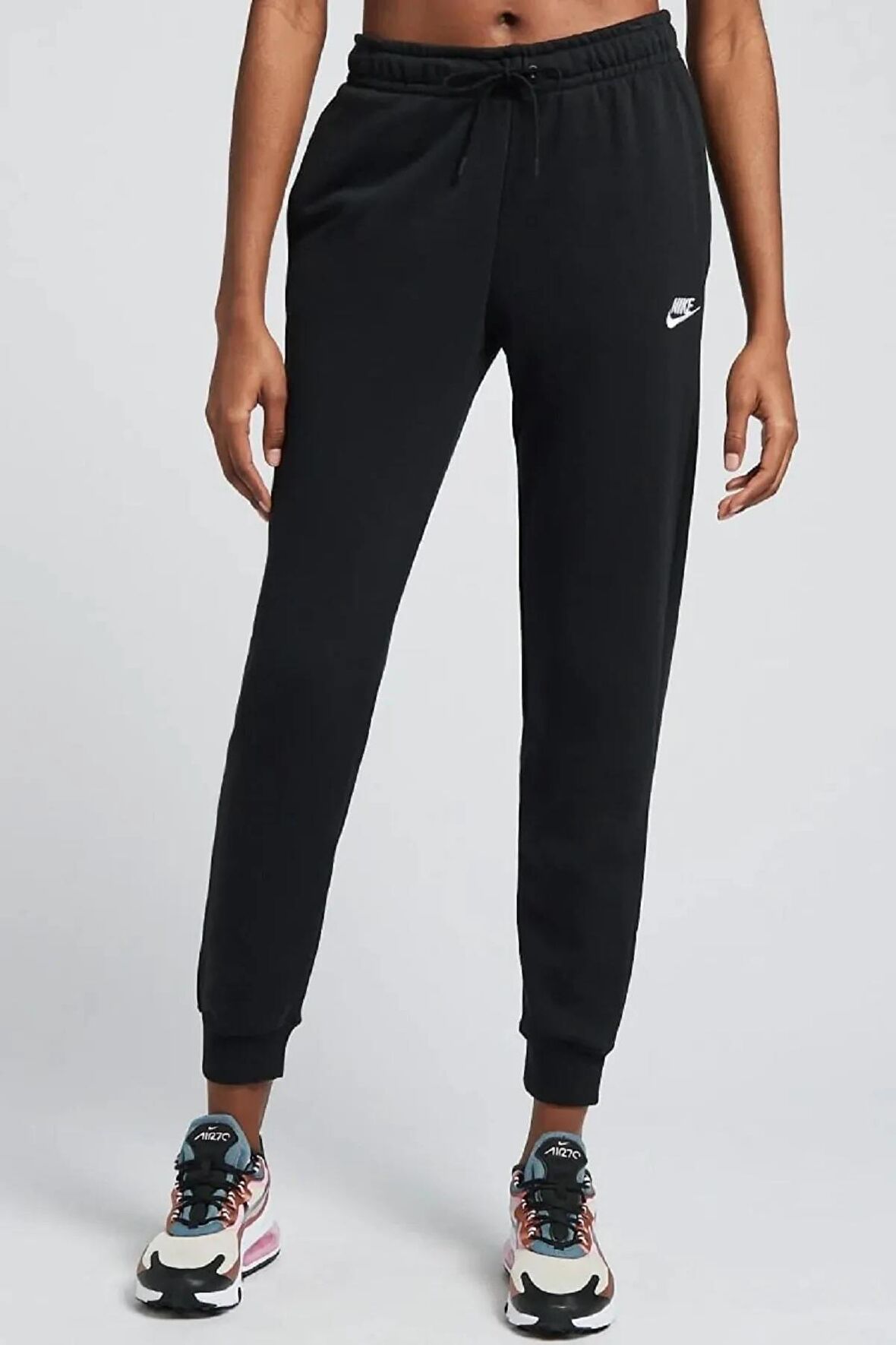 Nike Sportswear Essantial Standart Kesim Siyah Kadın Eşofman Altı