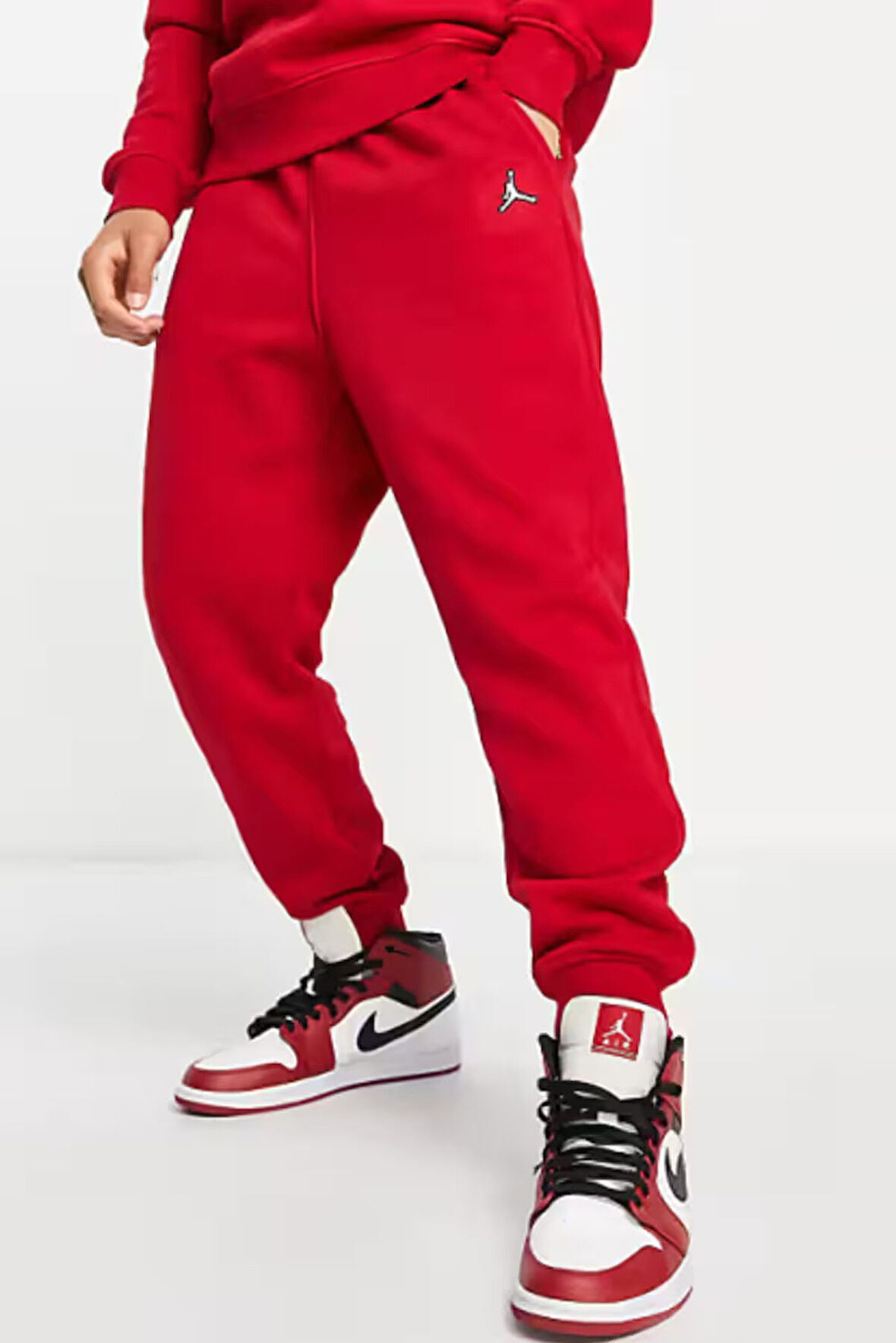 Nike Jordan Brooklyn Fleece Jogger Erkek Kırmızı Eşofman Altı
