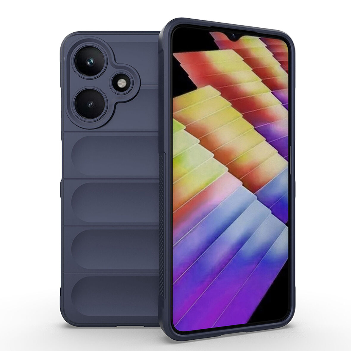 Gpack İnfinix Hot 30i uyumlu Kılıf Etnik Optimum Mat Kamera Korumalı Silikon