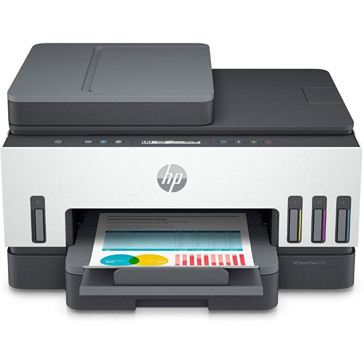 HP Smart Tank 750 Wifi + Fotokopi + Tarayıcı Renkli Çok Fonksiyonlu Tanklı Yazıcı