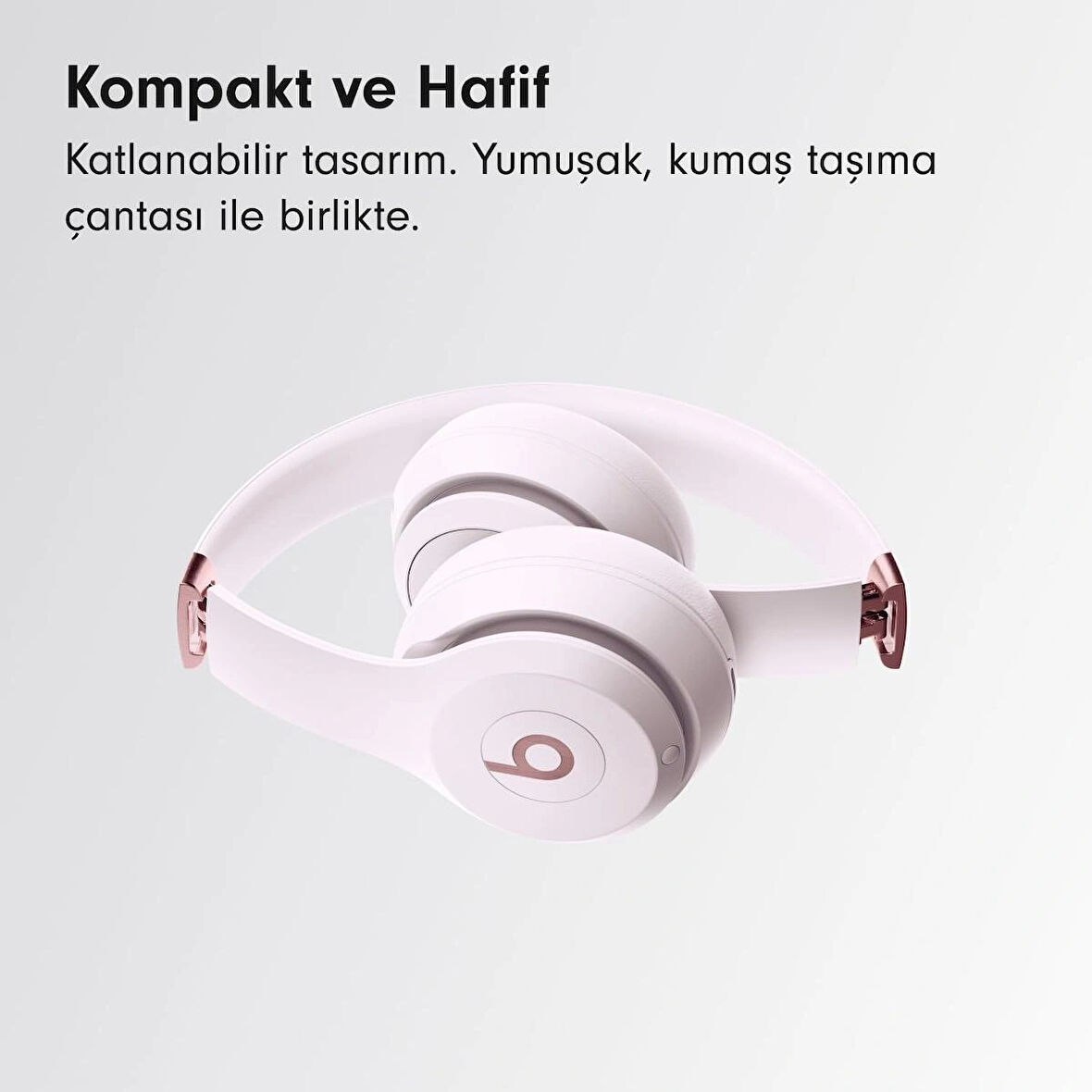 Beats Solo 4 Kablosuz Bluetooth Kulak Üstü Kulaklık - Bulut Pembesi