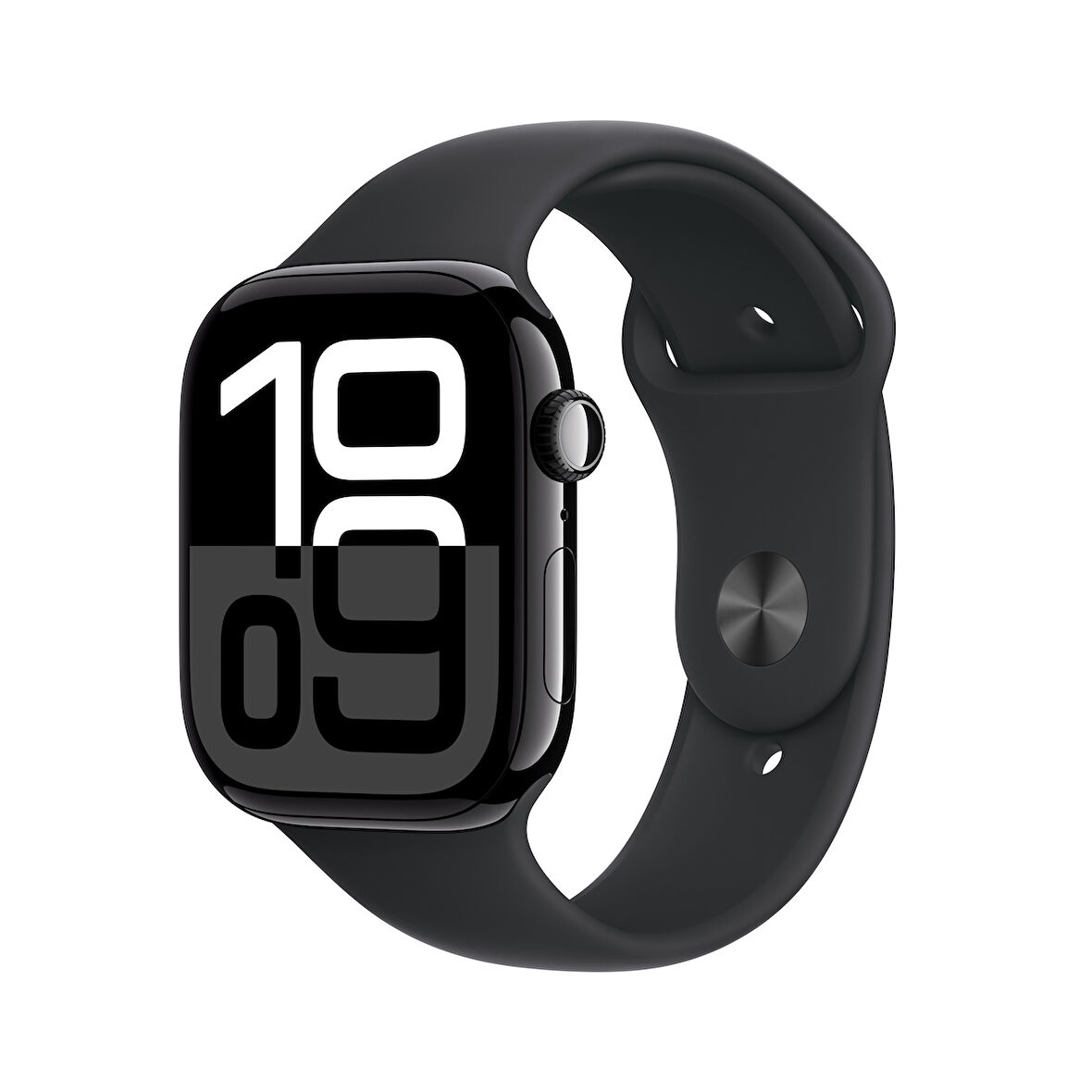 Apple Watch Series 10 GPS 46 mm Simsiyah Alüminyum Kasa ve Siyah Spor Kordon - M/L (MWWQ3TU/A)