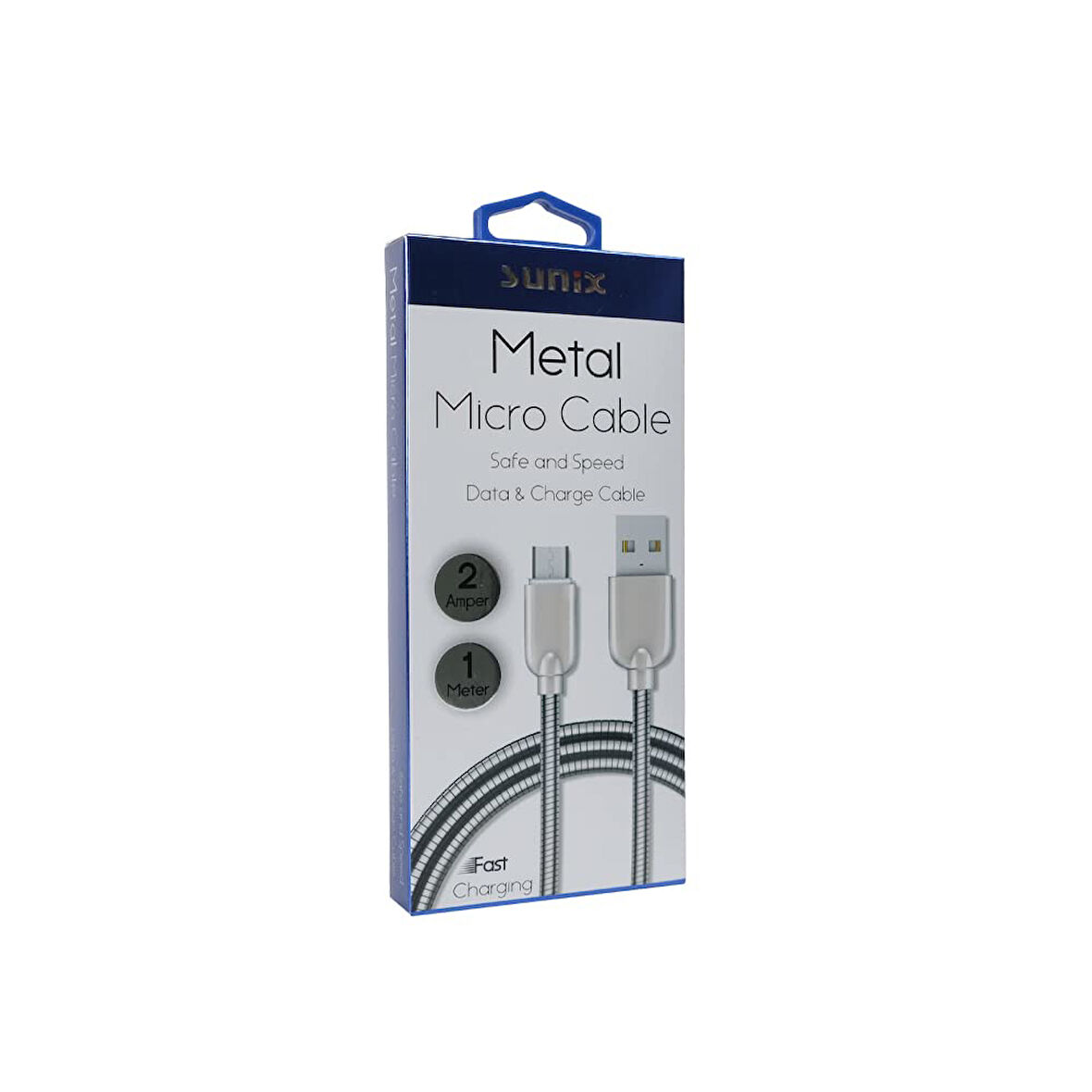 SNX SC12 2.0A MİCRO 1 METRE METAL ŞARJ KABLOSU