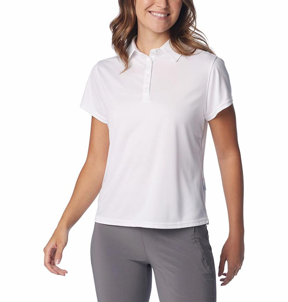 Columbia Tidal Tee SS Polo Kadın Kısa Kollu Polo T-shirt Beyaz FL2697-100