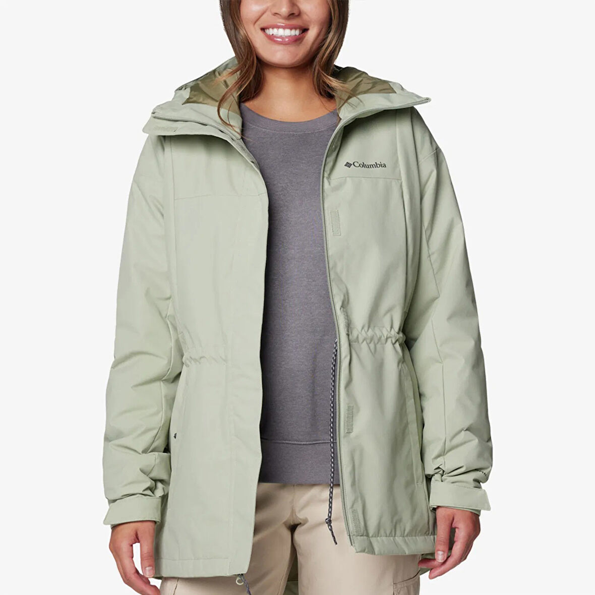 Columbia Hikebound Iı Long Insulated Kadın Mont Kadın Safari Wl2638-348