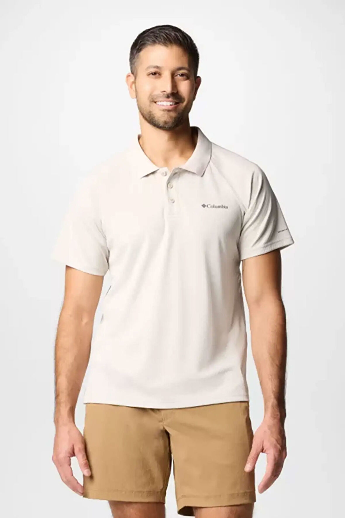 Erkek AO3828 Alpine Chill Pro Polo Kısa Kollu T-Shirt - Bej | L