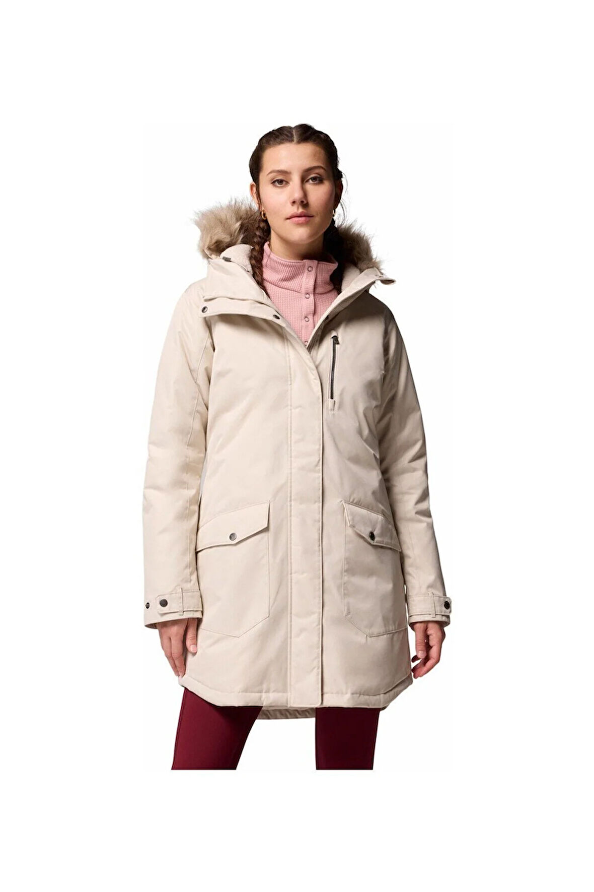 Suttle Mountain Long Insulated Kadın Mont Kadın Kahverengi WL0885-279