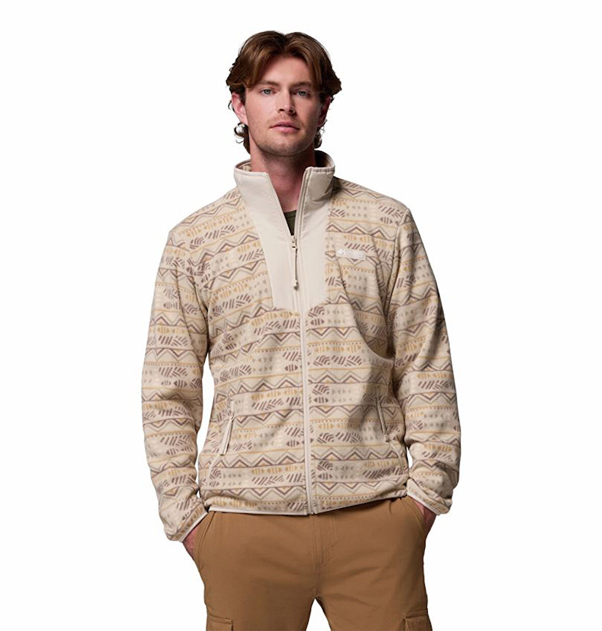 Columbia Sequoia Grove™ Printed Full Zip Bej Erkek Outdoor Polar AM4742-278
