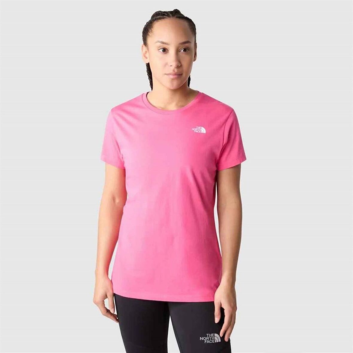 W S/S SIMPLE DOME TEE Pembe Kadın Tshirt