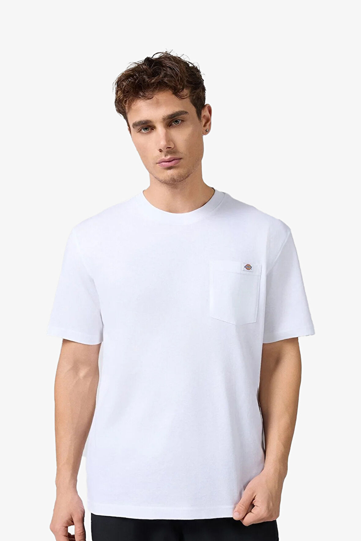 Dickies Luray Pocket  Ss Erkek Beyaz T-Shirt DK0A4YFCWHX1