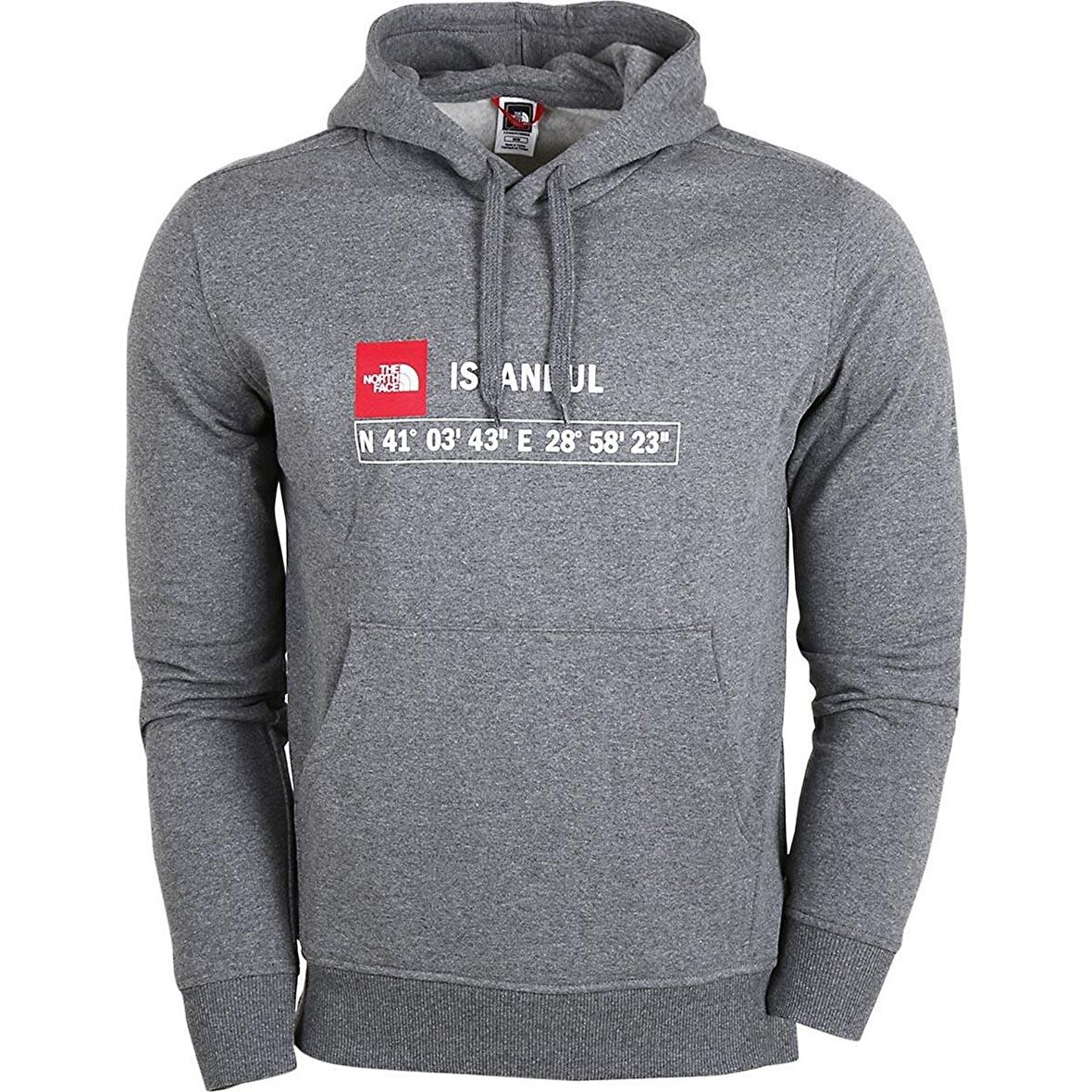 GPS İstanbul Kapüşonlu Erkek Sweatshirt Gri