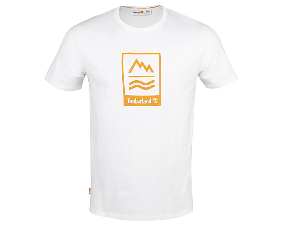 Timberland Ss Front Grphic T Erkek Günlük Tişört TB0A2ND11001 Beyaz