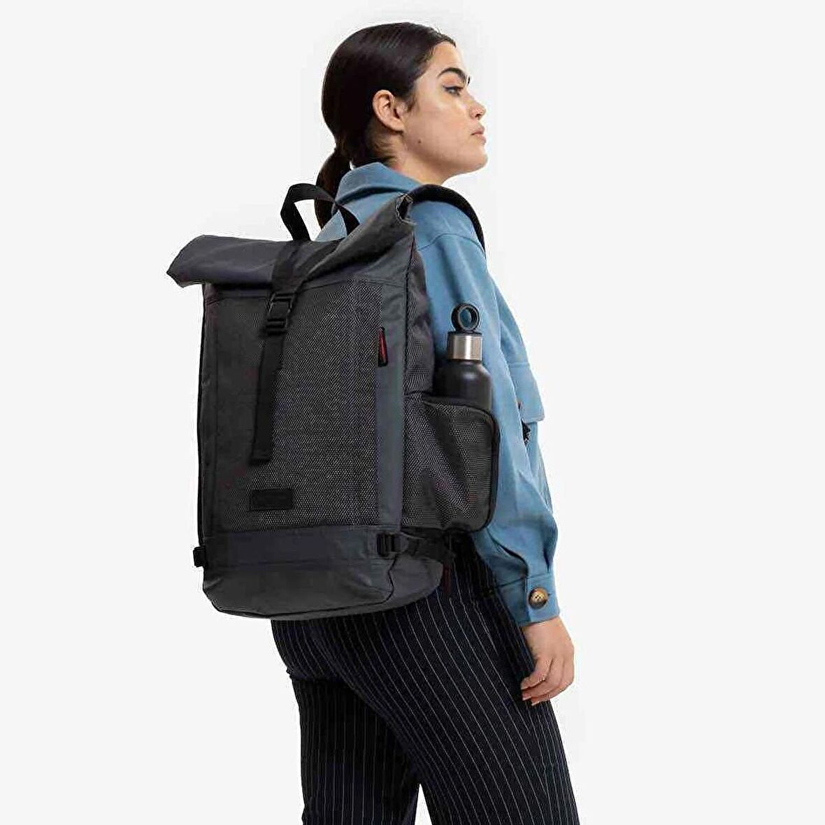 Eastpak Tecum Roll Cnnct Accent Grey Sırt Çantası