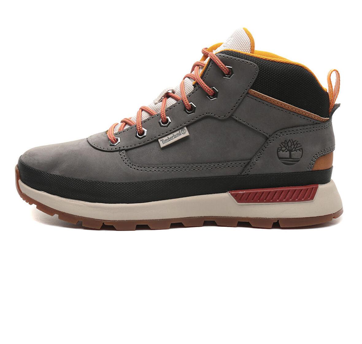 B0A65R80331-R Timberland Mıd Lace Up Sneaker çocuk Spor Ayakkabı Gri