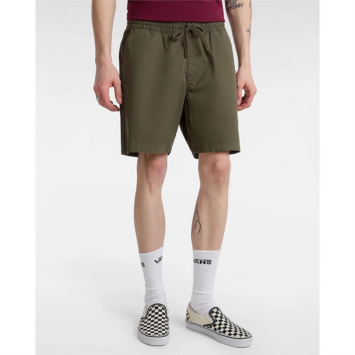 Vans Mn Range Relaxed Elastıc Short Grape Leaf Erkek Şort