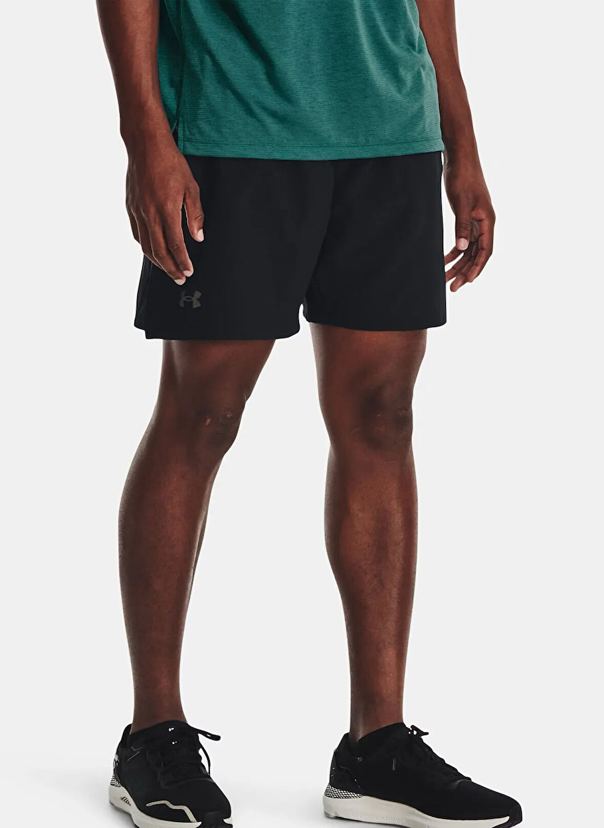 Under Armour 1376508-001-UA LAUNCH PRO 7'' SHORT Siyah Lastikli Bel Normal Düz Erkek Şort