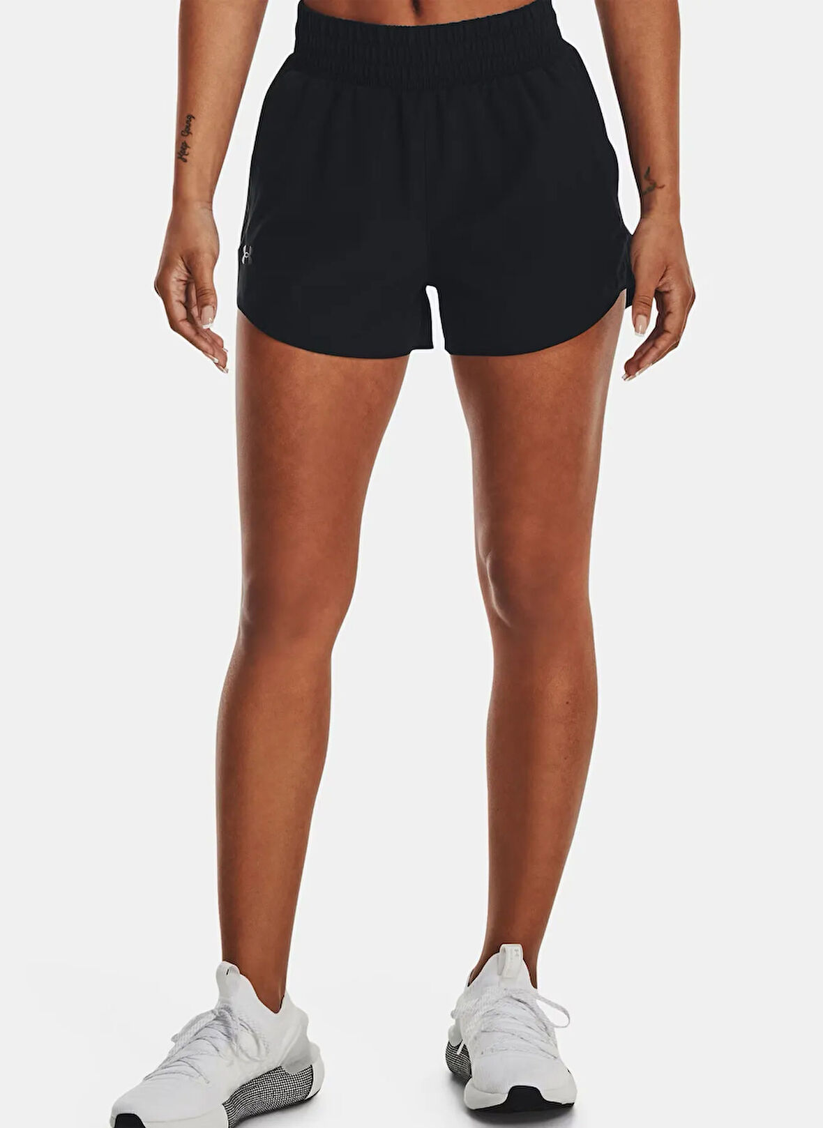 Under Armour 1376935-001-UA Vanish 3in Short Siyah Lastikli Bel Normal Düz Kadın Şort