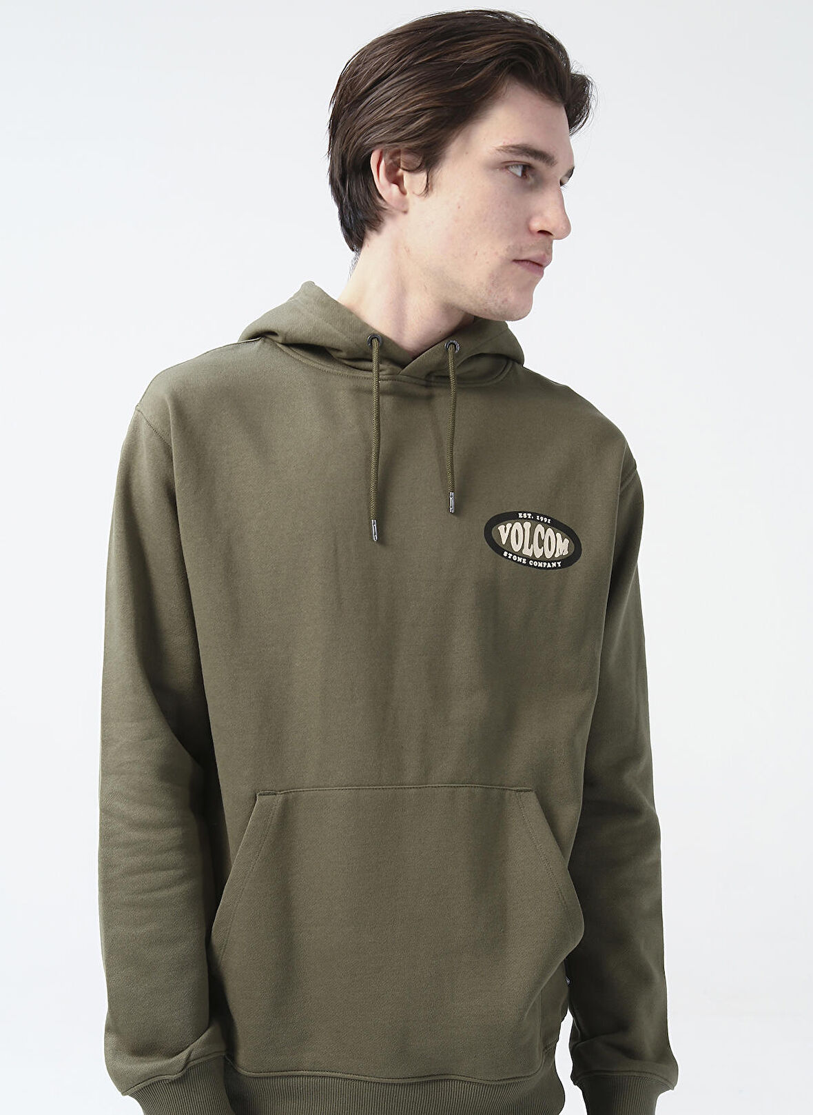 Volcom Kapüşon Yaka Kahve Erkek Sweatshırt Volcom Watanite Po Mıl Sweatshirt