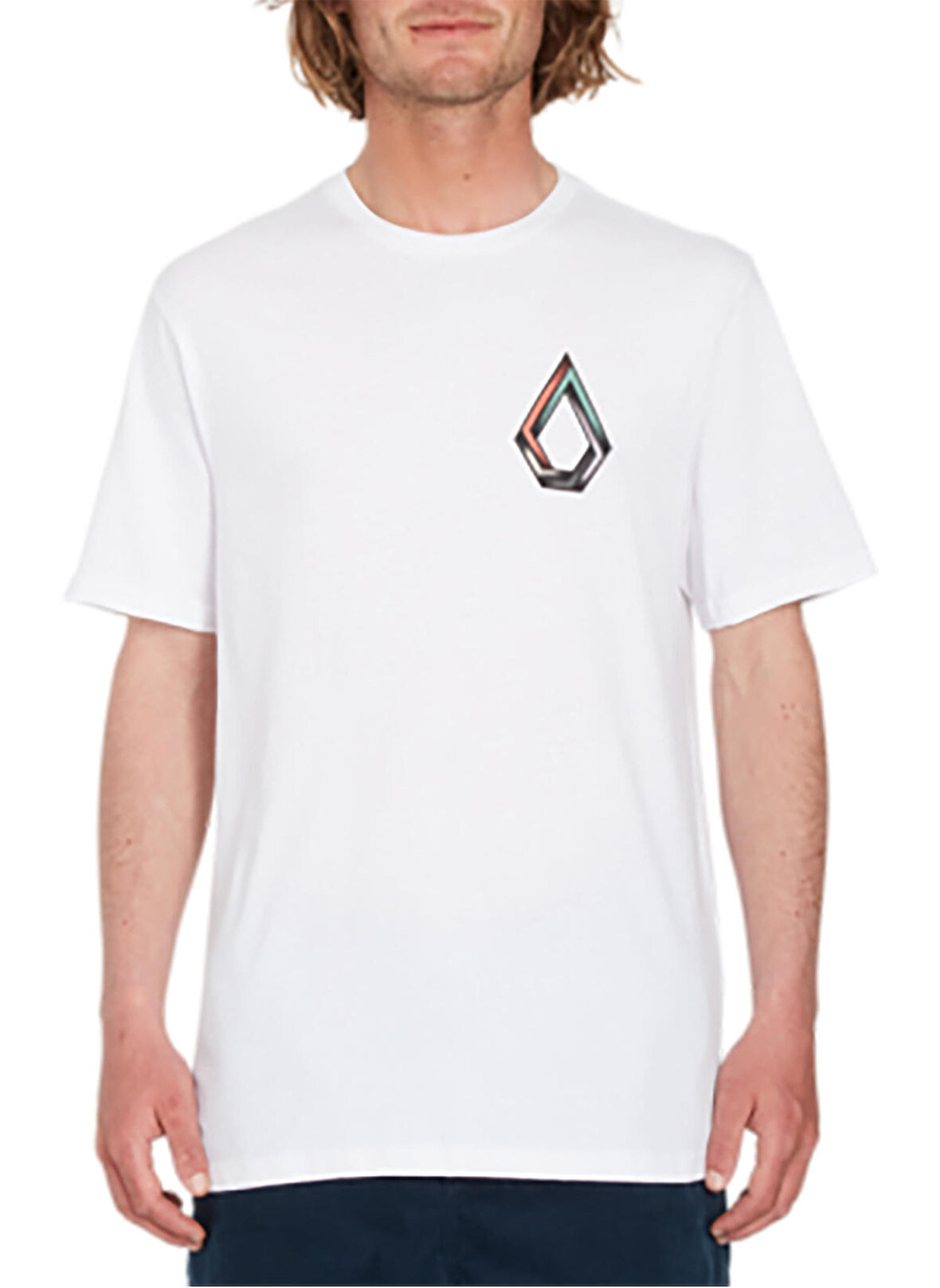 Volcom Beyaz Erkek Bisiklet Yaka T-Shirt A5012306_Volcom Skate Vitals Axel 2