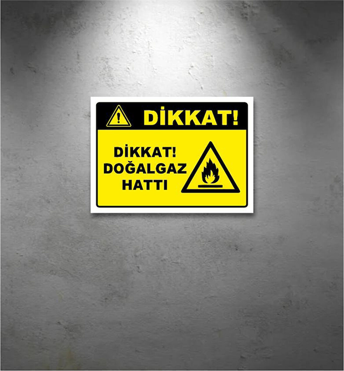 Dikkat Uyarı Levhası 35x25 CM