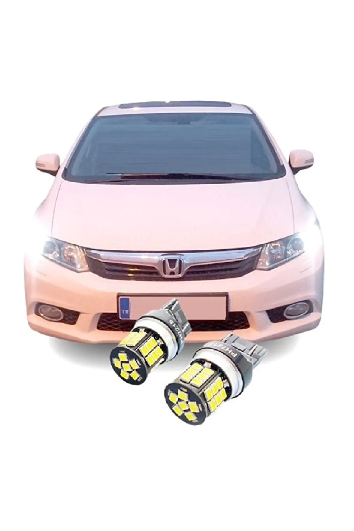 Honda Civic Fb7 Drl Gündüz Farı Led Ampulü Beyaz T20