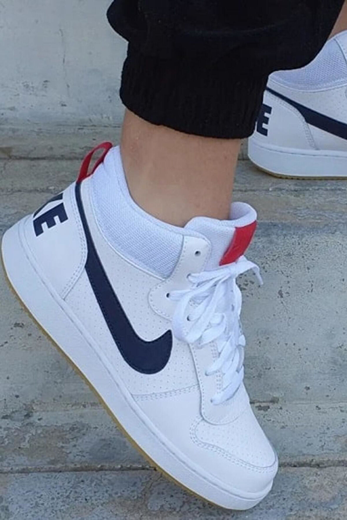 Nike Court Borough Mid Unisex Beyaz Günlük Spor Ayakkabı