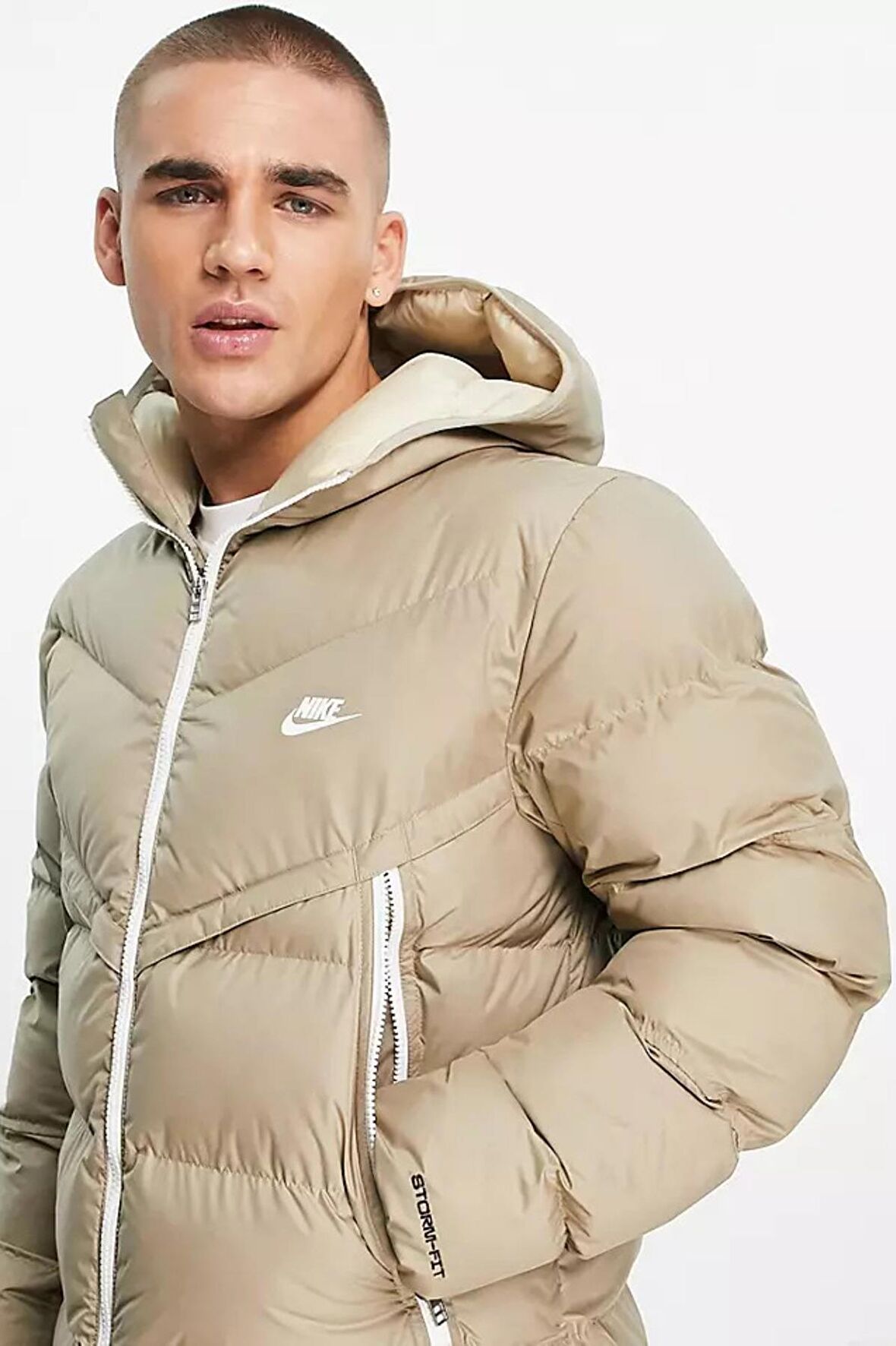 Nike Sportswear Storm-Fit Windrunner Primaloft Filled Full-Zip Hoodie Erkek Açık Kahve Parka