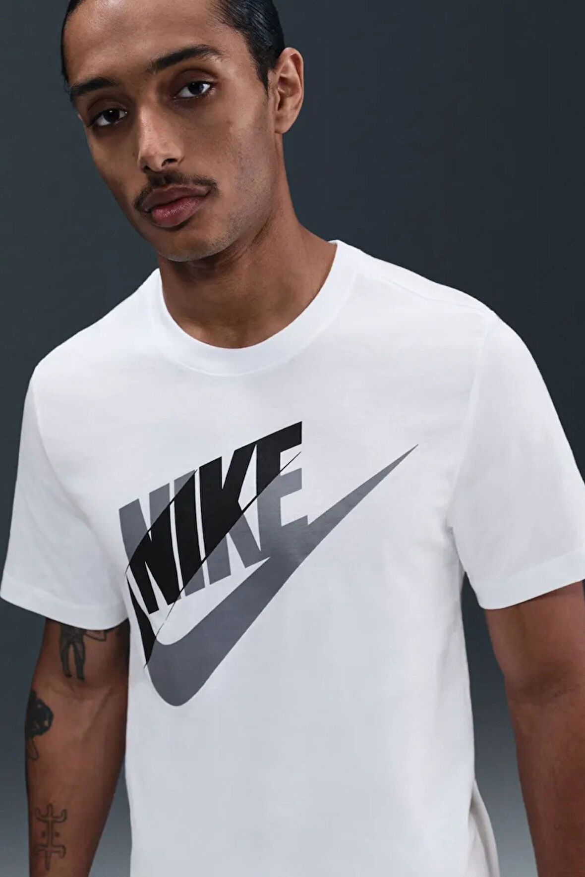 Nike Air Block Futura Erkek Beyaz Spor Tişört