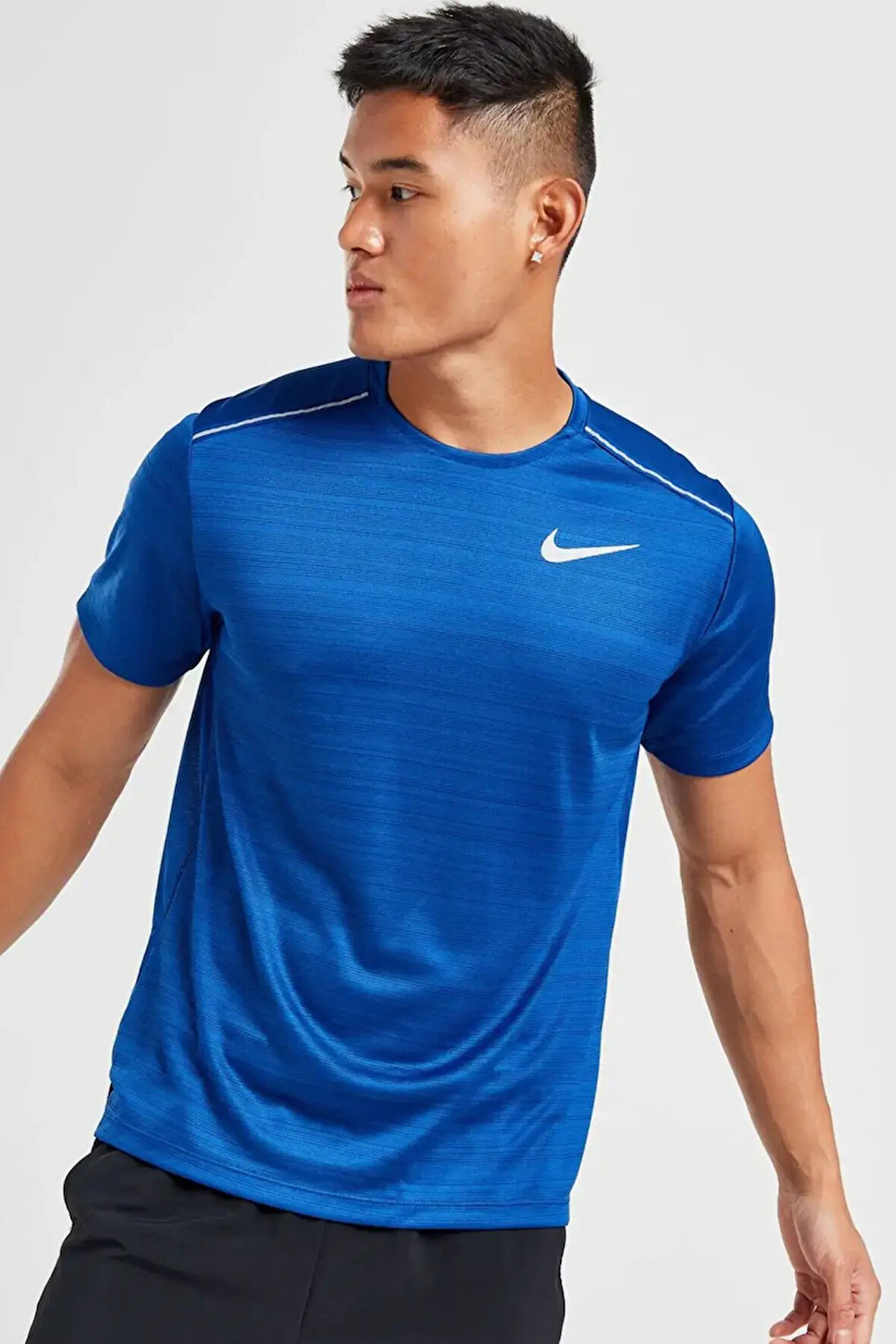 Nike Dri-Fit Miller Standart Kesim Lacivert Erkek Spor Tişört