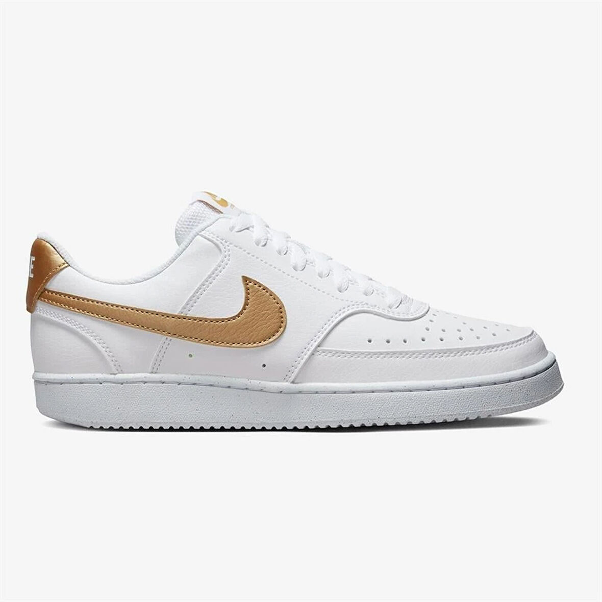 Nike Court Vision Lo Nn Kadın Sneaker Ayakkabı BEYAZ ALTIN
