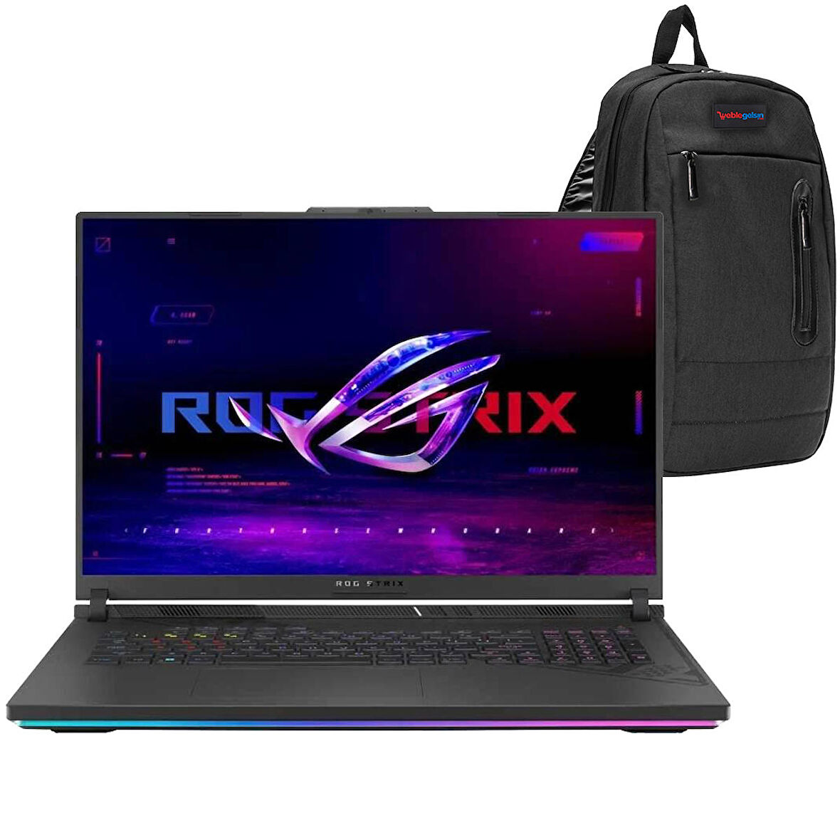 Asus ROG Strix G18 G814JI Intel i9-13980HX 32GB 2TB SSD 8GB RTX4070 Freedos 18" QHD+ 240Hz Taşınabilir Bilgisayar NW610704 + Zetta Çanta