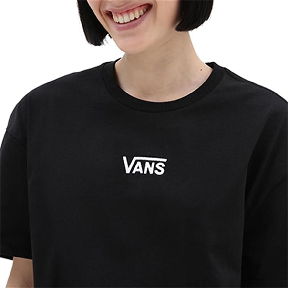 Vans Flying V Oversized Siyah T-Shirt