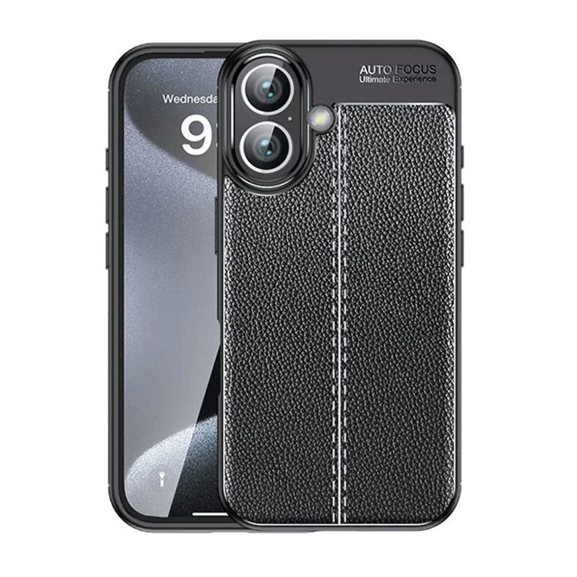 Gpack iPhone 17 uyumlu Kılıf Niss Silikon Deri Görünümlü