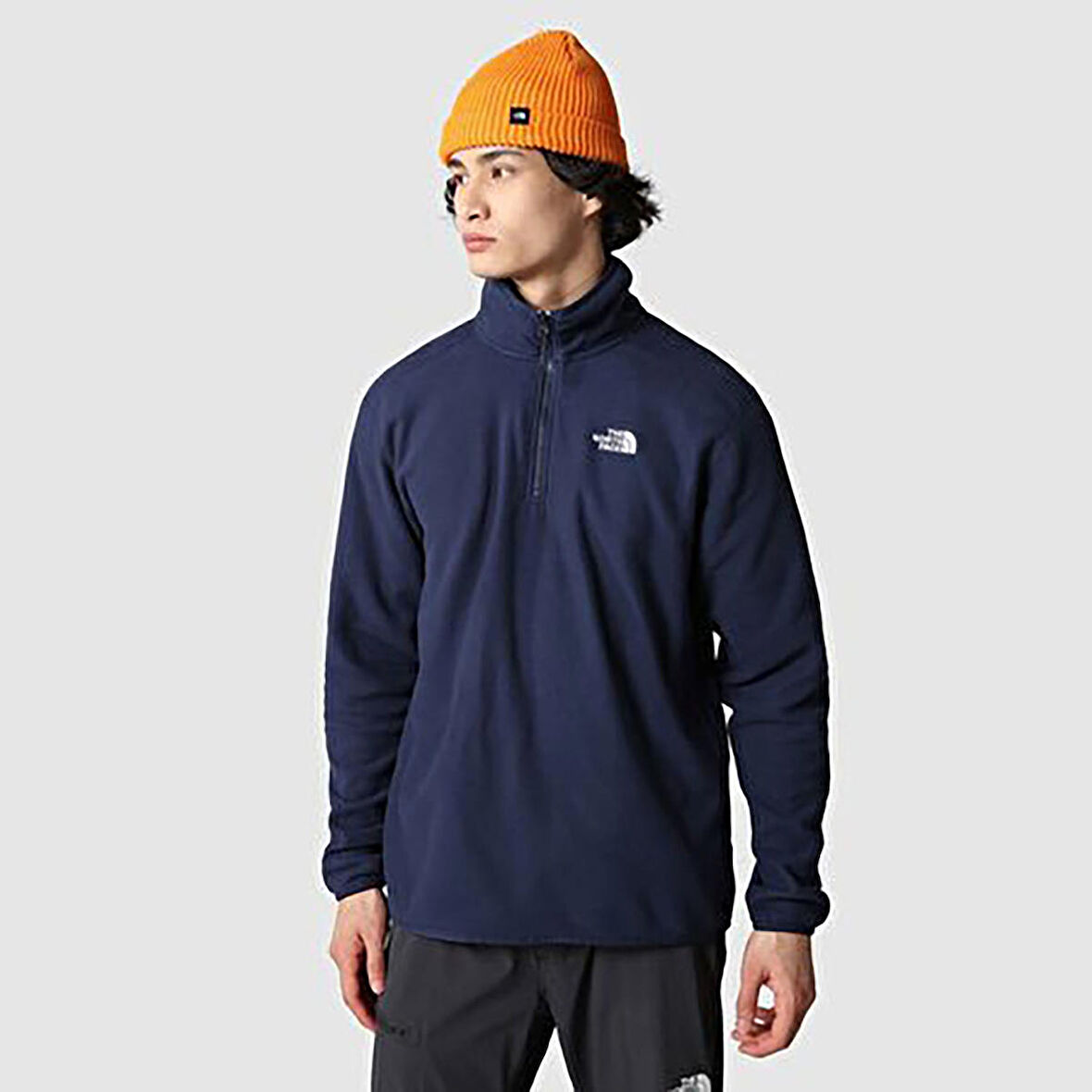 The North Face Erkek Yarım Fermuar Polar Sweatshirt 100 Glacier 1/4 Zip Nf0A5Ihp8K21