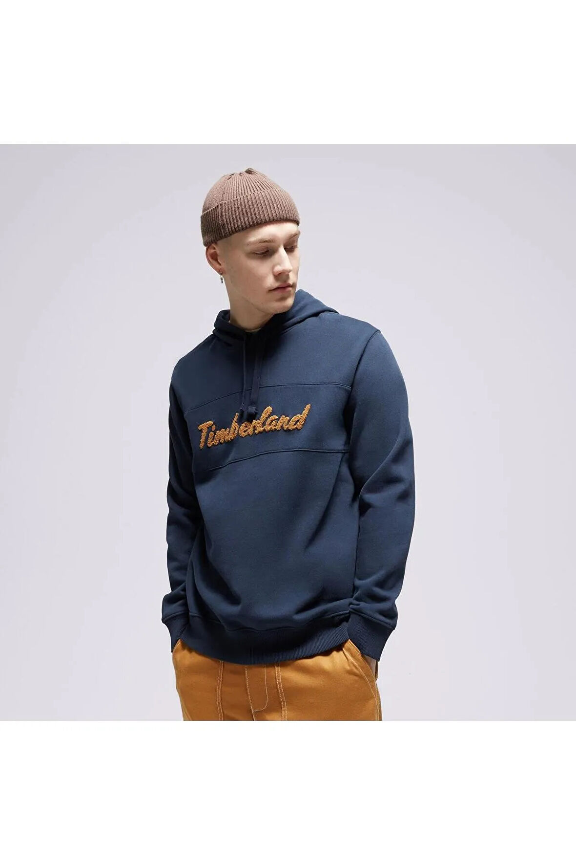 Cursive Hood Erkek Sweatshirt Lacivert