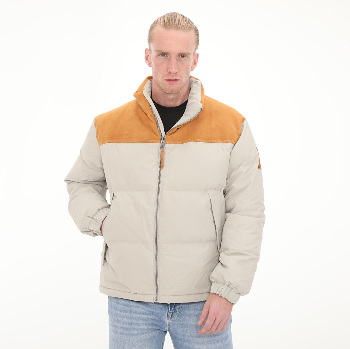 B0A6G2NCY21-R Timberland Dwr Recycled Down Welch Mountain Ultimat Erkek Mont Beyaz