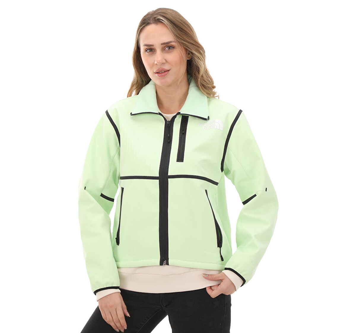 F0A7UQD6S01-R The North Face W Rmst Denalı Jacket Kadın Ceket Açık Mavi