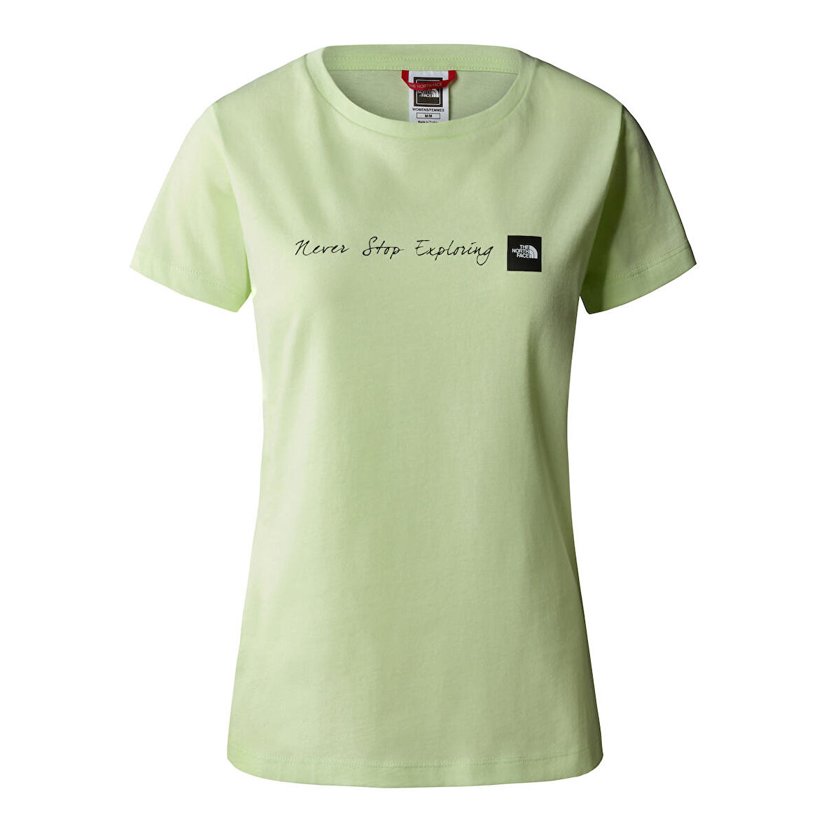 F00A6PRN131-R The North Face W S-S Neverstopexploring Tee-Eu Kadın T-Shirt Yeşil