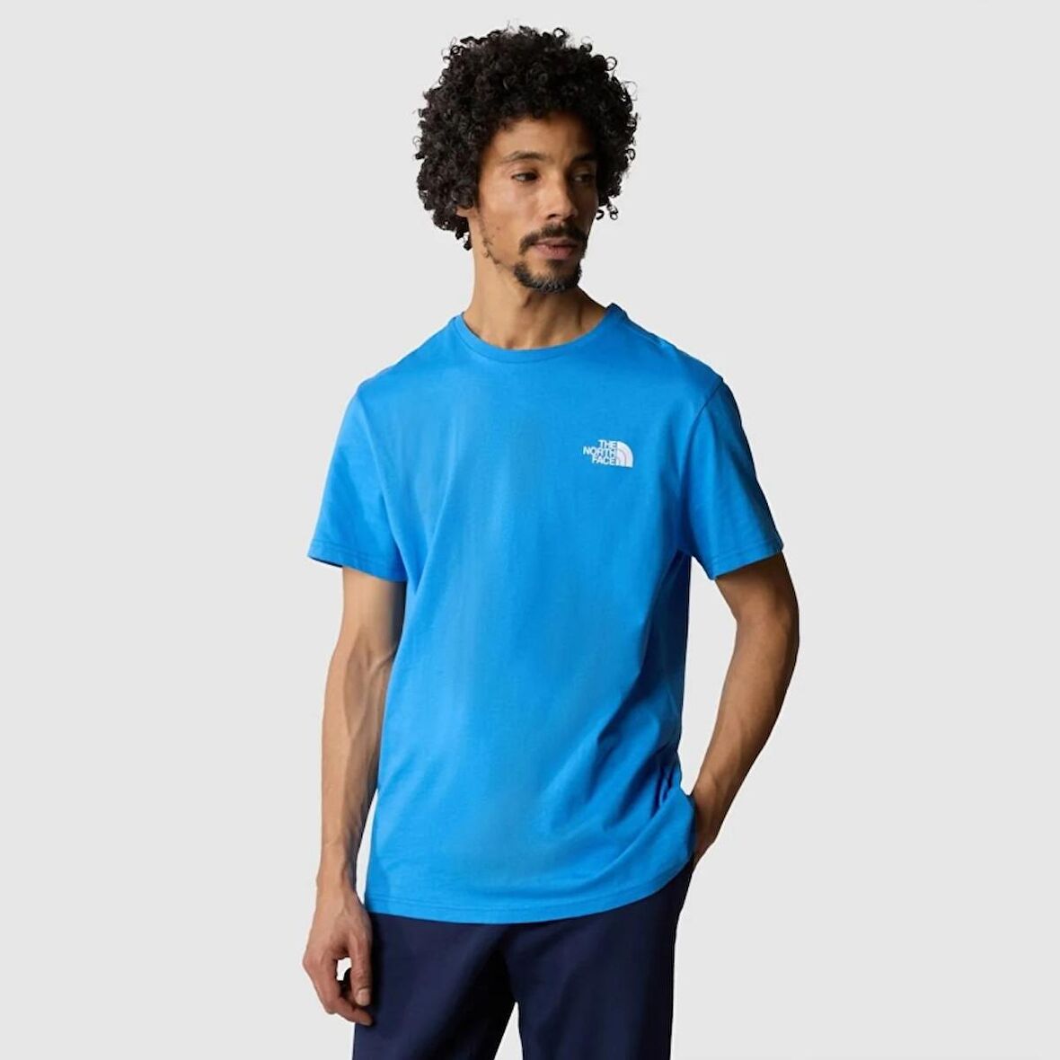 The North Face Simple Dome Erkek Tişört NF0A2TX5LV61 Mavi