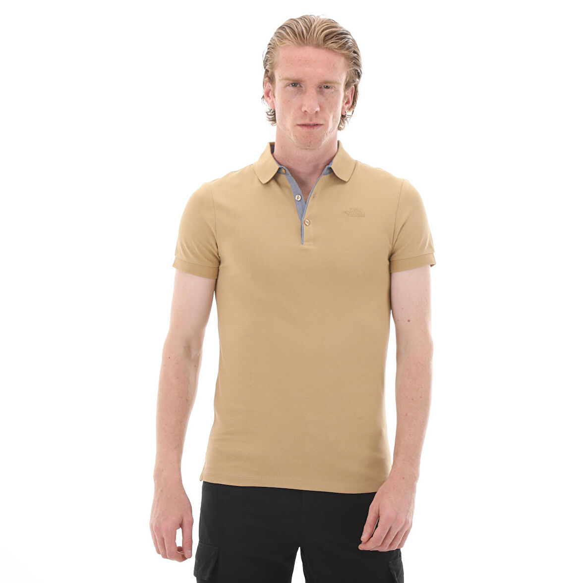 F00CEV4LK51-R The North Face M Premıum Polo Pıquet-Eu Erkek T-Shirt Sarı
