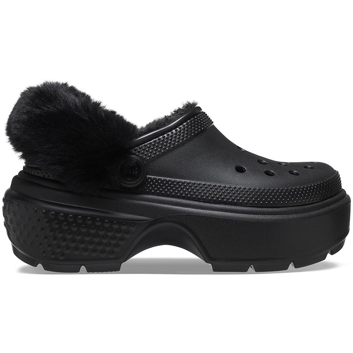 Crocs Stomp Lined Clog Black Sandalet Terlik 208546-001