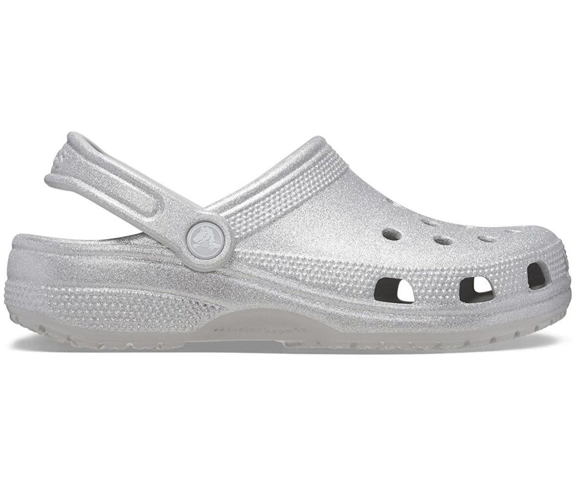 Crocs Classic Glitter Clog Unisex Gri Terlik