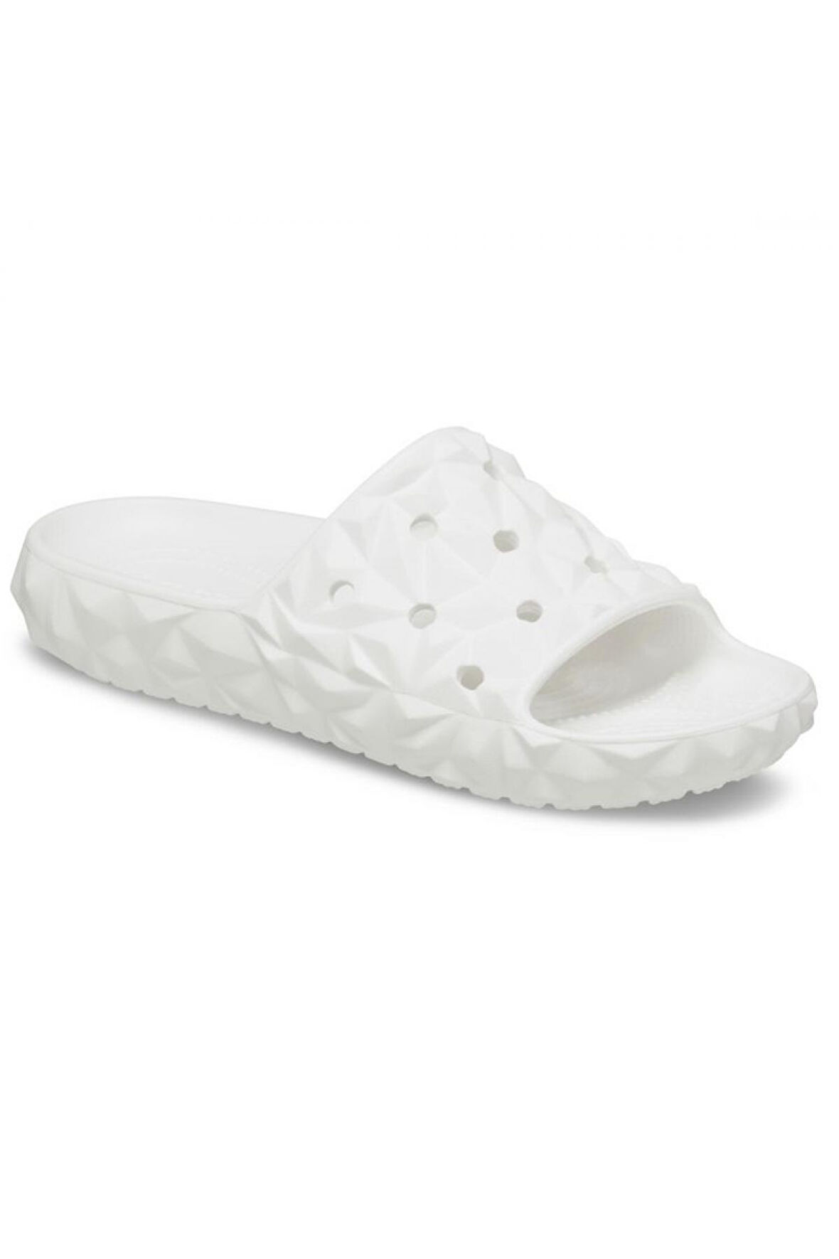 Crocs 209608 Classic Geometric Slide V2 Beyaz Unisex Terlik