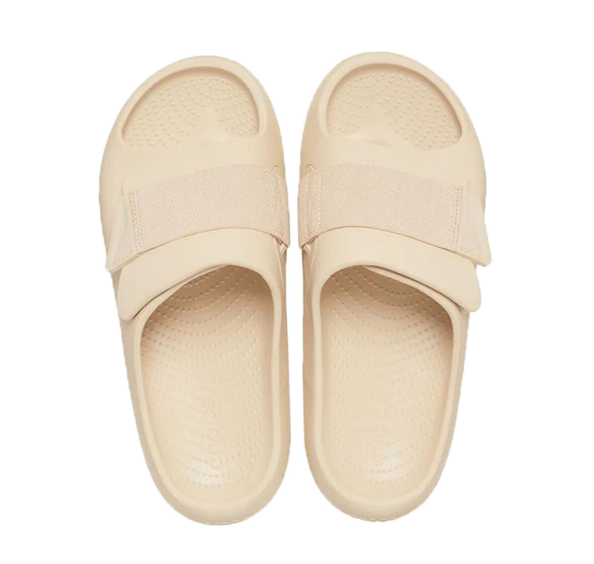 209413-2DS Crocs Mellow Luxe Recovery Slide Terlik Krem
