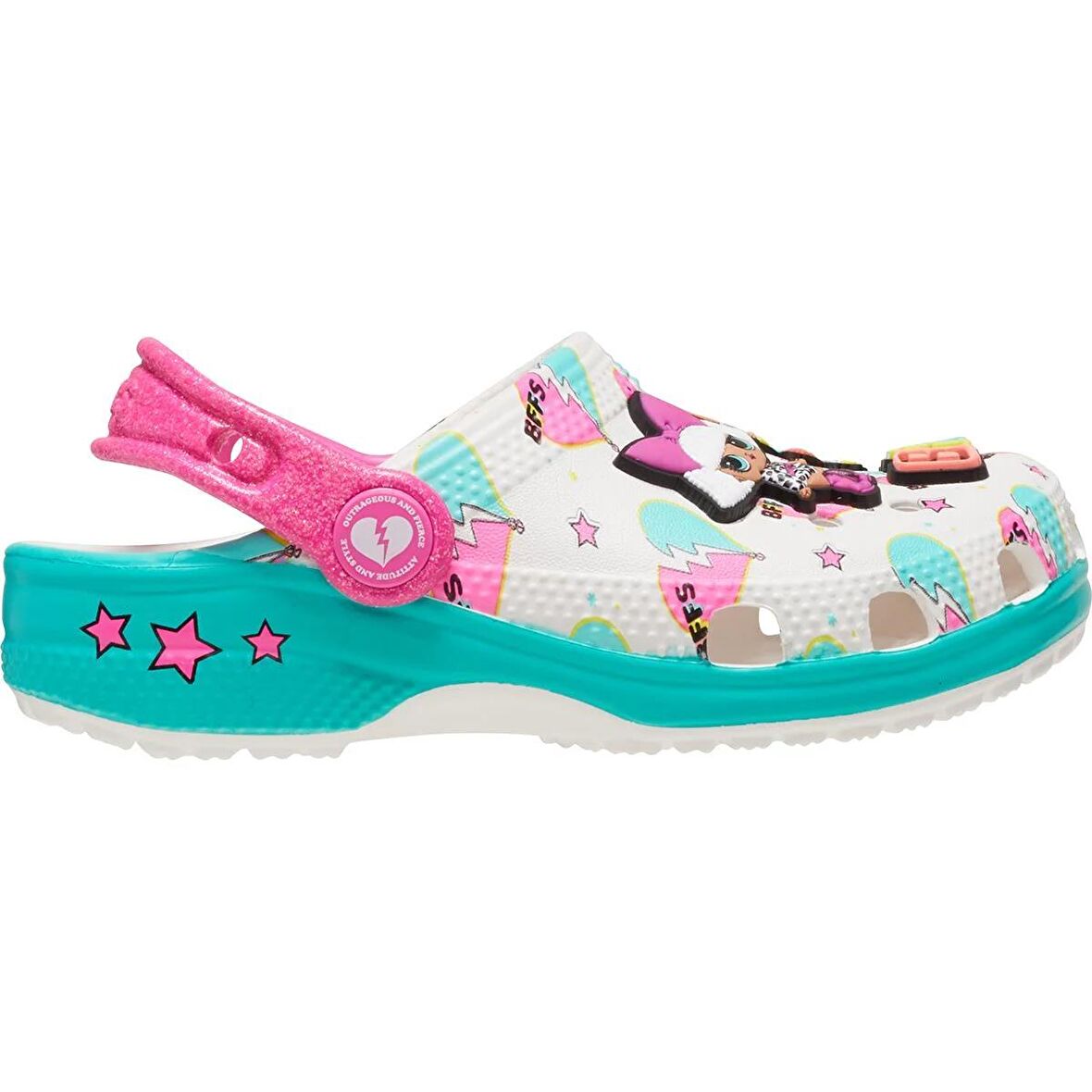 Crocs LOL Surprise BFF Cls Clg K Çocuk Terlik 209466-100 White