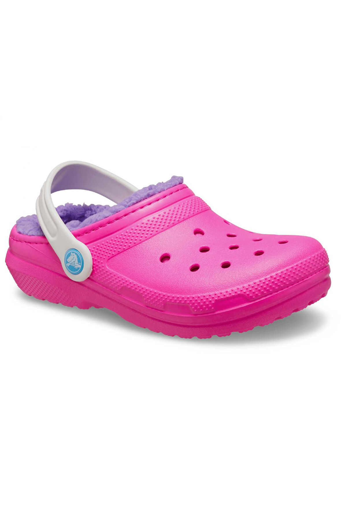 Crocs 207010 Classic Lined Clog K Pembe Çocuk Terlik