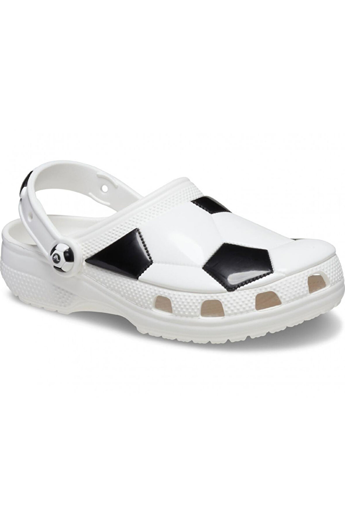 Crocs 210157 Classic Soccer Ball Clog K Beyaz-Siyah Çocuk Terlik